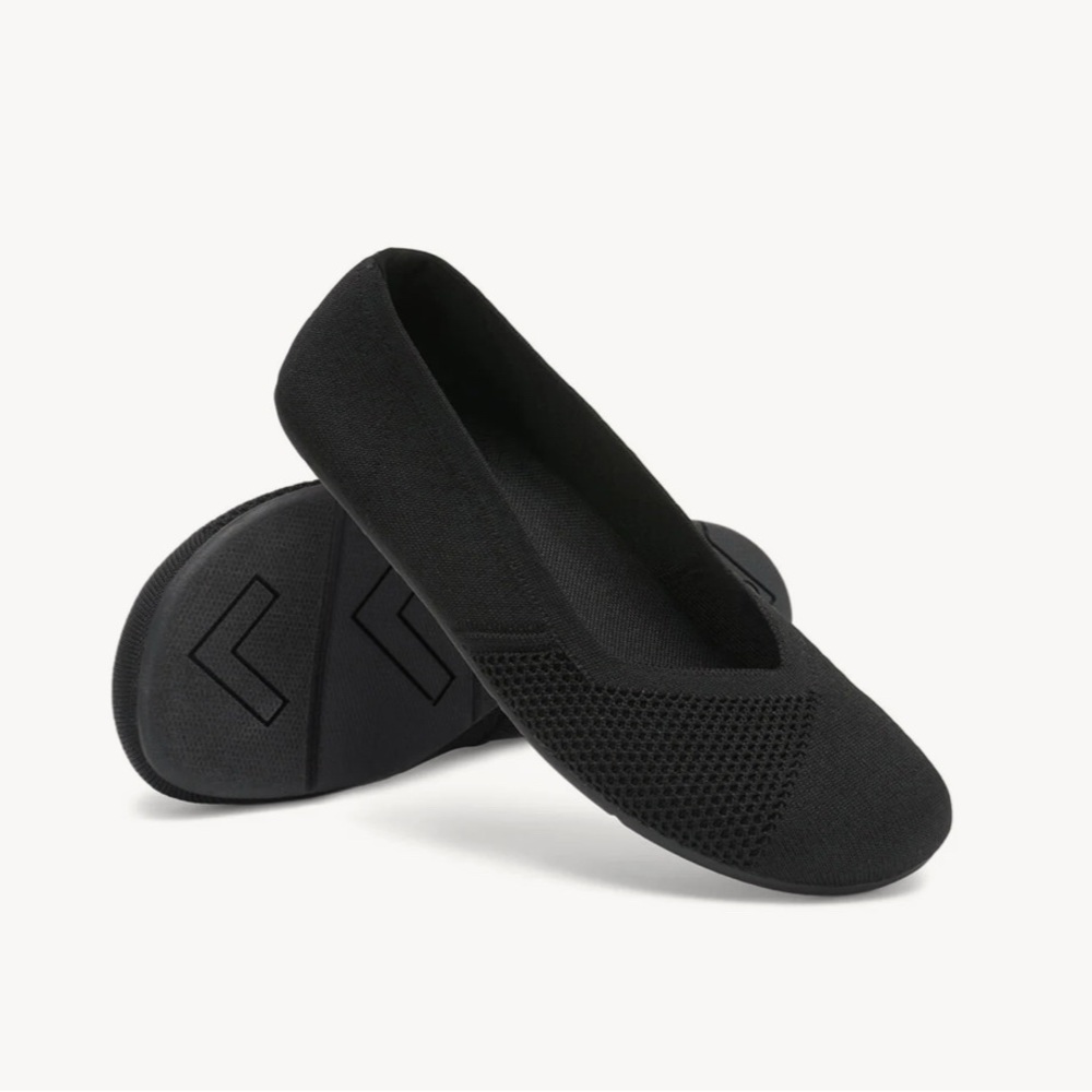 Xero Women's Black Phenix Knit Flats Minimalist Zero Drop